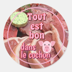 Sticker Rond Journée nationale du porc