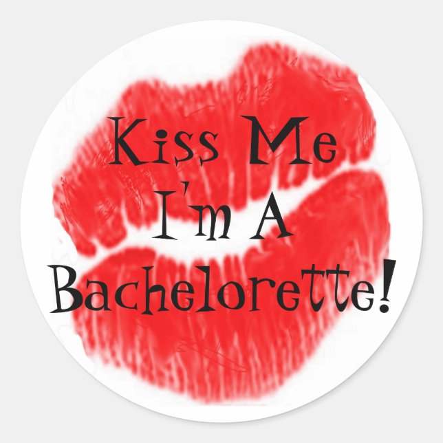 Sticker Rond Jours de fête de la Bachelorette (Devant)