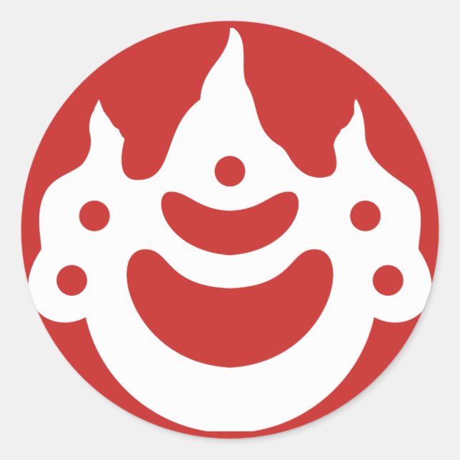 Sticker Rond joyau de style Korin (Devant)