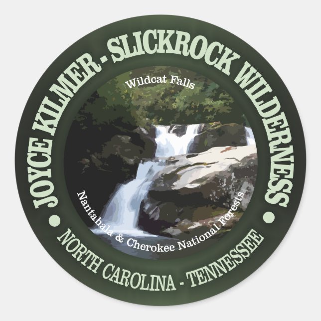 Sticker Rond Joyce Kilmer-Slickrock Wilderness (Devant)