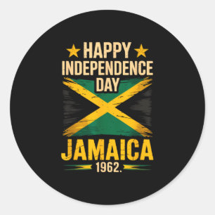 Sticker Rond Joyeuse fête de l'indépendance Jamaïque 1962 céléb