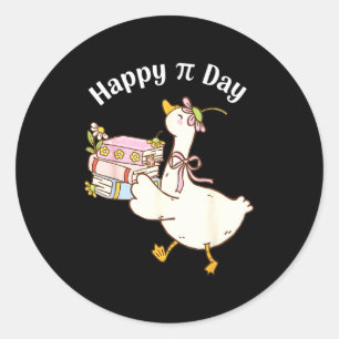 Sticker Rond Joyeuse fête de Pi Soyez un professeur de mathémat