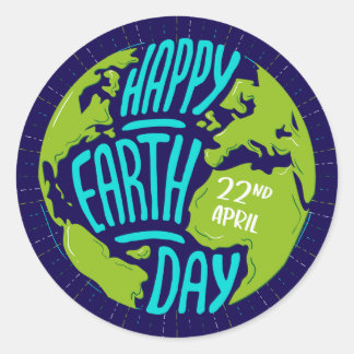 Sticker Rond Joyeuse Journée de la Terre