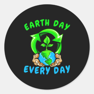Sticker Rond Joyeuse Journée de la Terre 2025 Sauvegardons la P