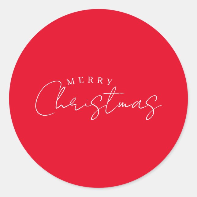 Sticker Rond Joyeuse nouvelle année Joyeux Noël Période des fêt (Devant)