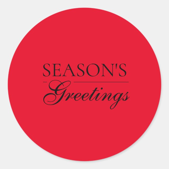 Sticker Rond Joyeuse nouvelle année Joyeux Noël Période des fêt (Devant)