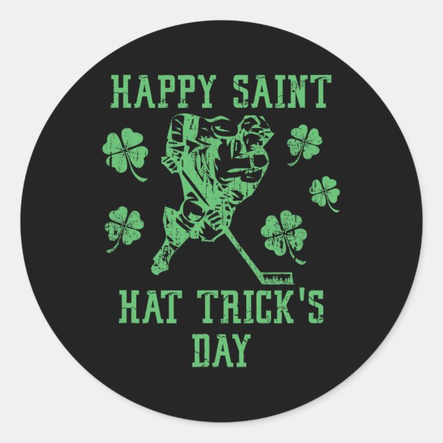Sticker Rond Joyeuse Saint Chapeau Tours Jour Drôle St Patrick' (Devant)