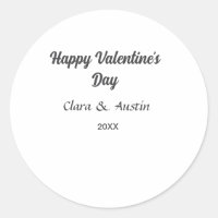 Joyeuse Saint-Valentin nom date simple minimaliste