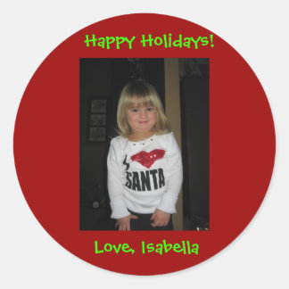 Sticker Rond Joyeuses fêtes !