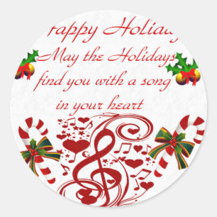 Sticker Rond Joyeuses fêtes#9_