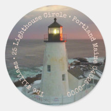 Joyeuses Fêtes Lighthouse Adresse de retour