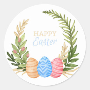 Sticker Rond Joyeuses Pâques