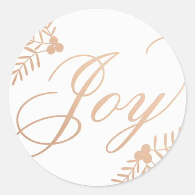 Sticker Rond Joyeuses vacances (Devant)