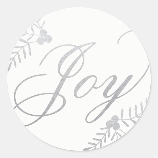 Sticker Rond Joyeuses vacances (Devant)