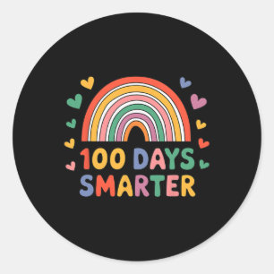 Sticker Rond Joyeux 100 Jours Smarter 100e Jours Stitude Enseig