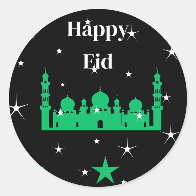 Sticker Rond Joyeux Aïd (Devant)