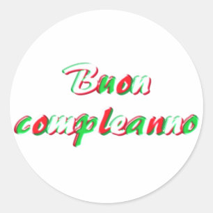 Sticker Rond Joyeux anniversaire