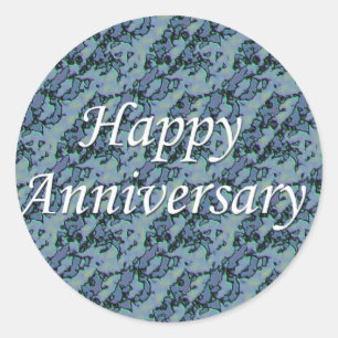 Sticker Rond Joyeux anniversaire