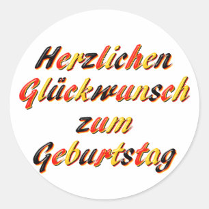 Sticker Rond Joyeux anniversaire