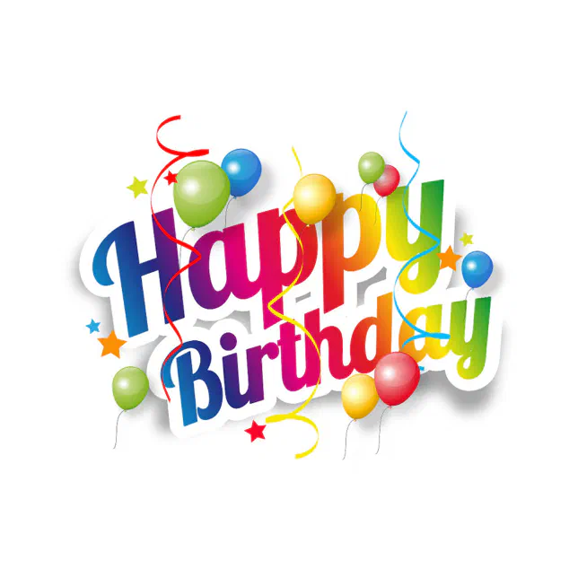 Autocollant Personnalisé Joyeux Anniversaire - Tailles 25/35/50/60 Mm - Brillant Ou Mat - Neuf