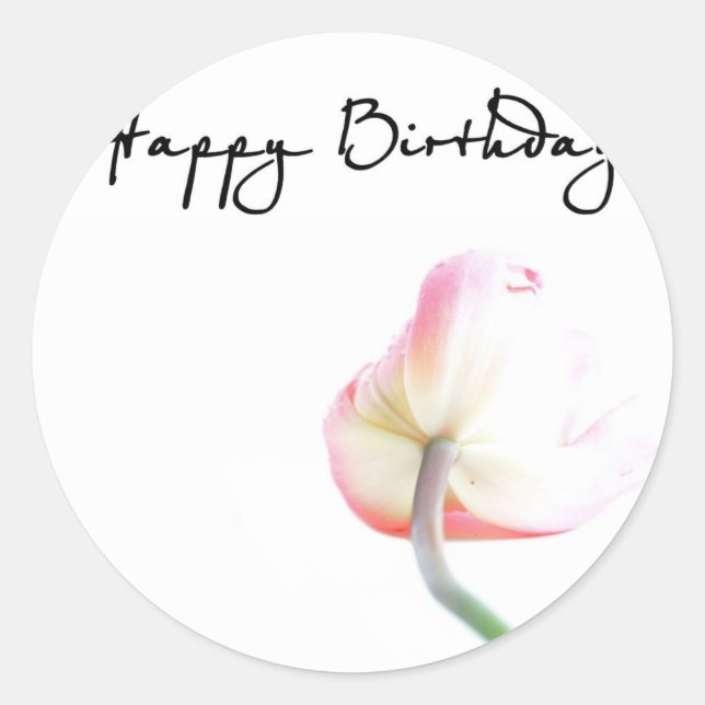 Sticker Rond Joyeux anniversaire (Devant)