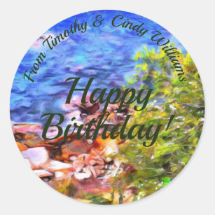 Autocollants Stickers Anniversaire Cindy Zazzle Fr