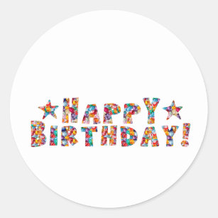 Autocollants Stickers Joyeux Anniversaire Papa Zazzle Fr