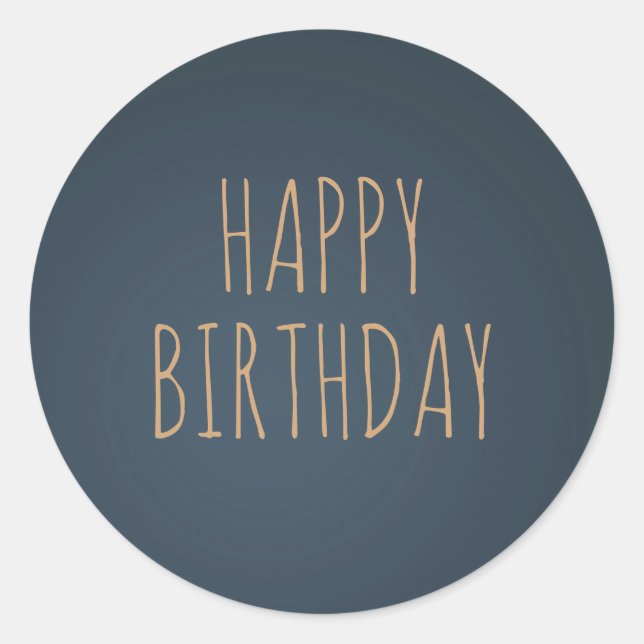 Sticker Rond Joyeux Anniversaire Fleece Navidad Joyeux Noël... (Devant)