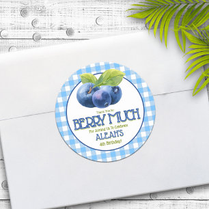 Sticker Rond Joyeux Anniversaire Myrtille Merci