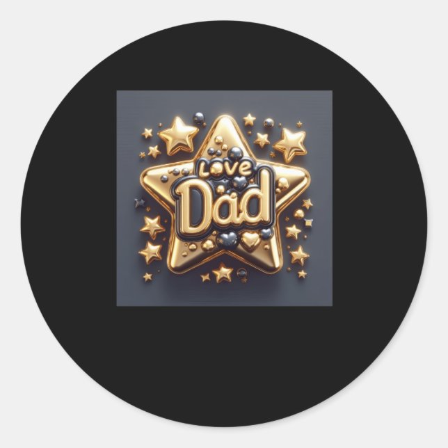 Sticker Rond Joyeux anniversaire papa1 (Devant)