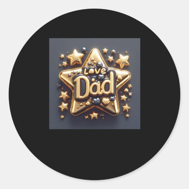 Sticker Rond Joyeux anniversaire papa1 (Devant)