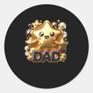 Sticker Rond Joyeux anniversaire papa5
