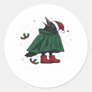 Sticker Rond Joyeux F Caw F Style Graphique Amusant