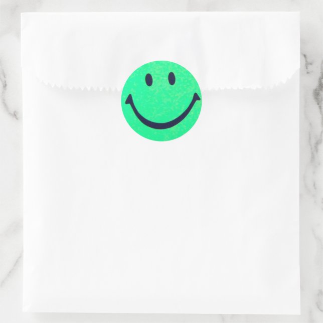 Sticker Rond Joyeux face (Sac)