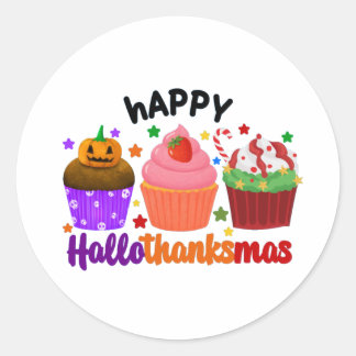 Sticker Rond joyeux hallothanksgas