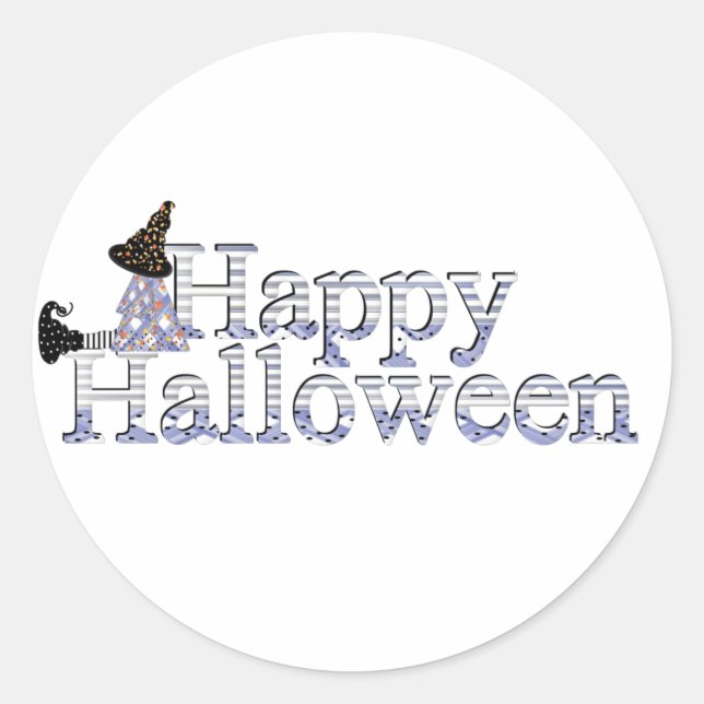 Sticker Rond Joyeux Halloween (Devant)