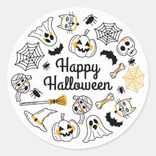 Sticker Rond Joyeux Halloween