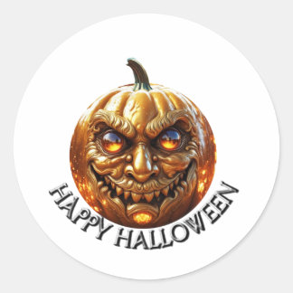 Sticker Rond Joyeux Halloween