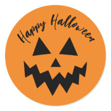 Joyeux Halloween Trick ou traiter visage Citrouill