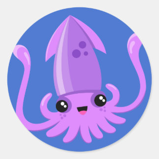 Sticker Rond Joyeux Ika