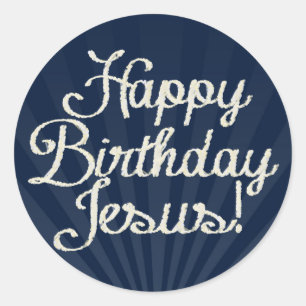Sticker Rond Joyeux Jésus
