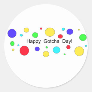 Sticker Rond Joyeux Jour de Gotcha !