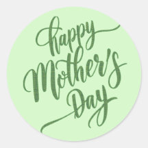 Joyeux Joyeux Jour des Mères Vert Lumière