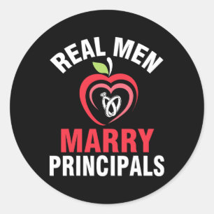 Sticker Rond Joyeux Marié Mariage marié Groom Real Hommes Maria