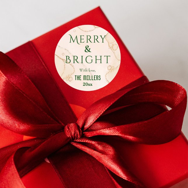 Sticker Rond Joyeux moderne et brillant simple mignon audacieux (Créateur téléchargé)