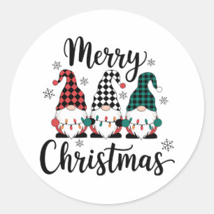 Sticker Rond Joyeux Noël
