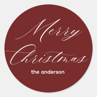 Sticker Rond joyeux noël