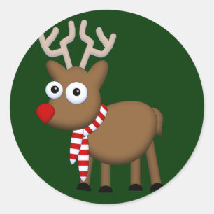 Sticker Rond Joyeux Noël