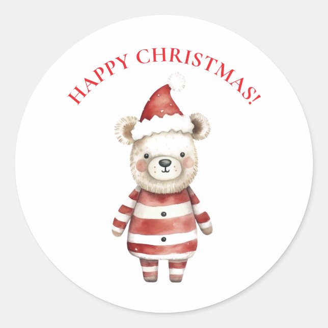 STICKER ROND JOYEUX NOËL  (Devant)