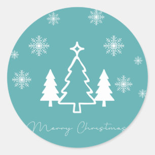 Sticker Rond Joyeux Noël